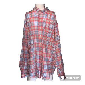 Vineyard‎ Vines Murray Mens Long Sleeve Button Down Checkered Shirt, Sz XL (#81)